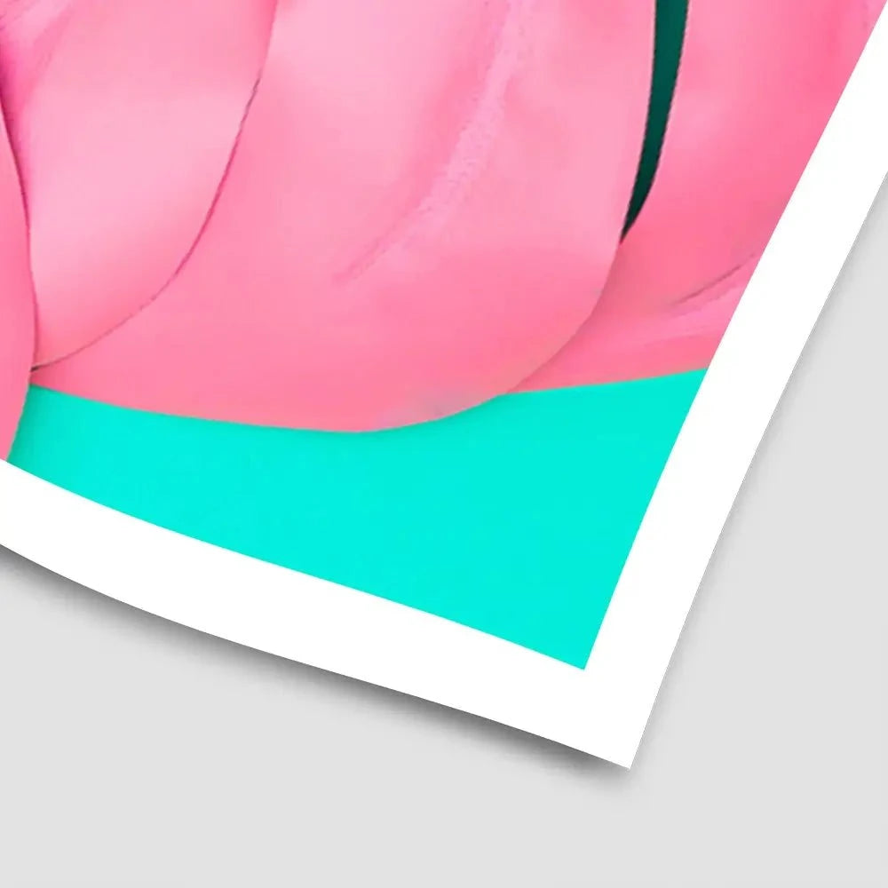 Pink Monstera Art Print Pink Monstera Art Print wall art product Art Print Shop