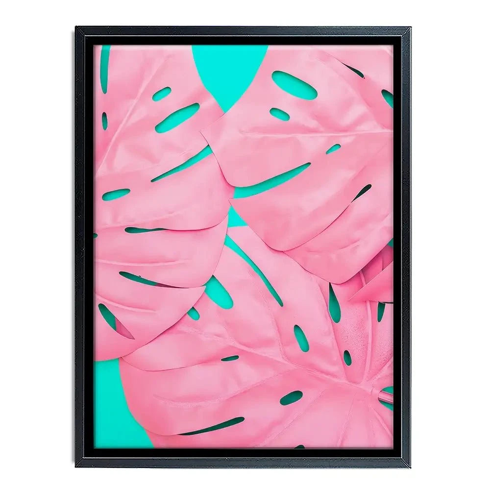 Pink Monstera Canvas Print Pink Monstera Canvas Print wall art product Art Print Shop
