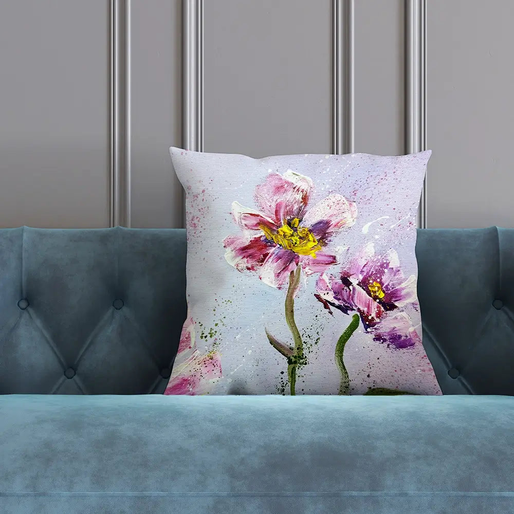 Pink Peonies Cushion Pink Peonies Cushion wall art product Art Print Shop