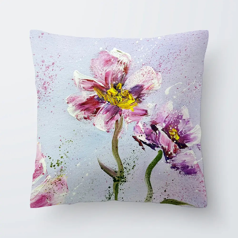 Pink Peonies Cushion Pink Peonies Cushion wall art product Art Print Shop