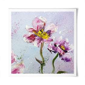 Pink Peonies Square Art Print Pink Peonies Square Art Print wall art product Art Print Shop