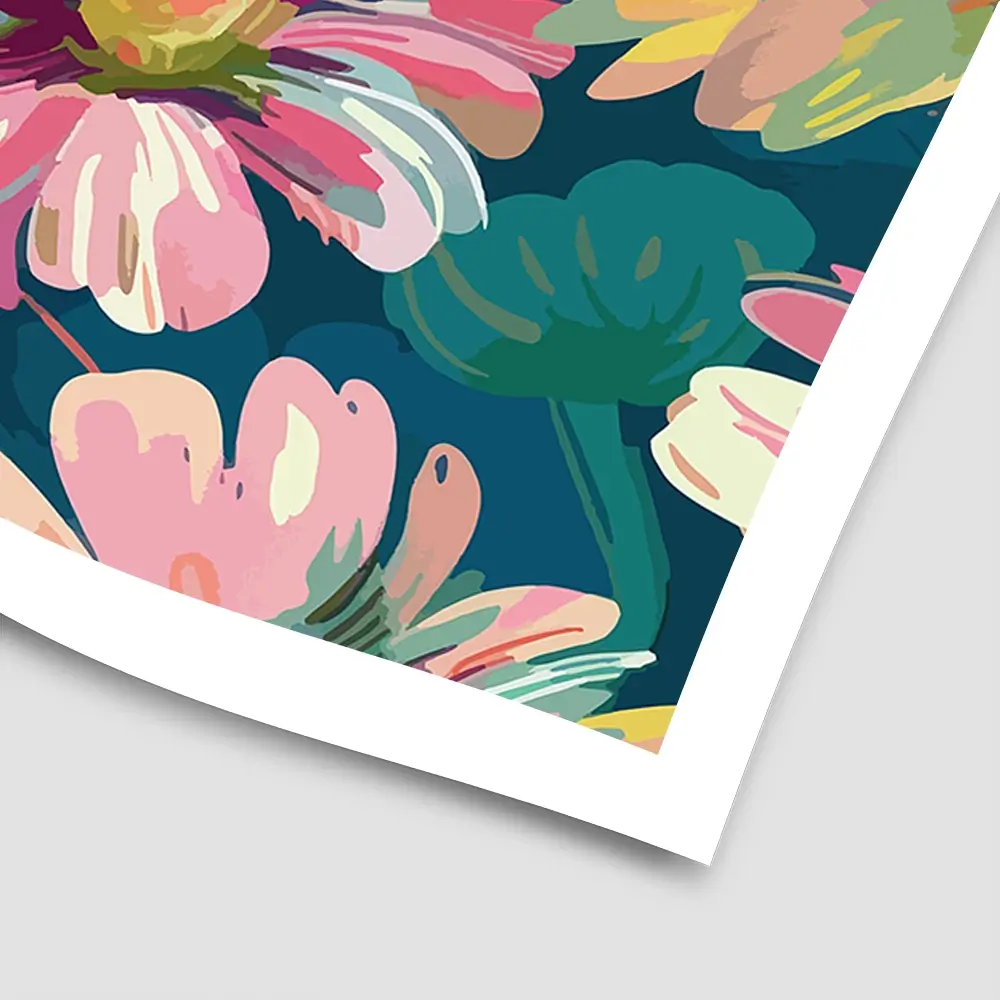 Pink Petals Square Art Print Pink Petals Square Art Print wall art product Art Print Shop