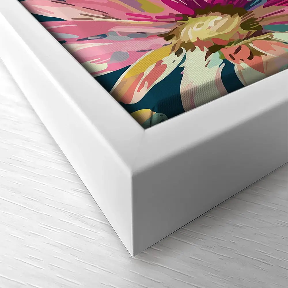 Pink Petals Square Canvas Print Pink Petals Square Canvas Print wall art product Art Print Shop