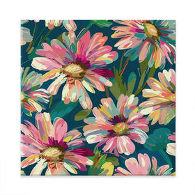 Pink Petals Square Canvas Print Pink Petals Square Canvas Print wall art product Art Print Shop