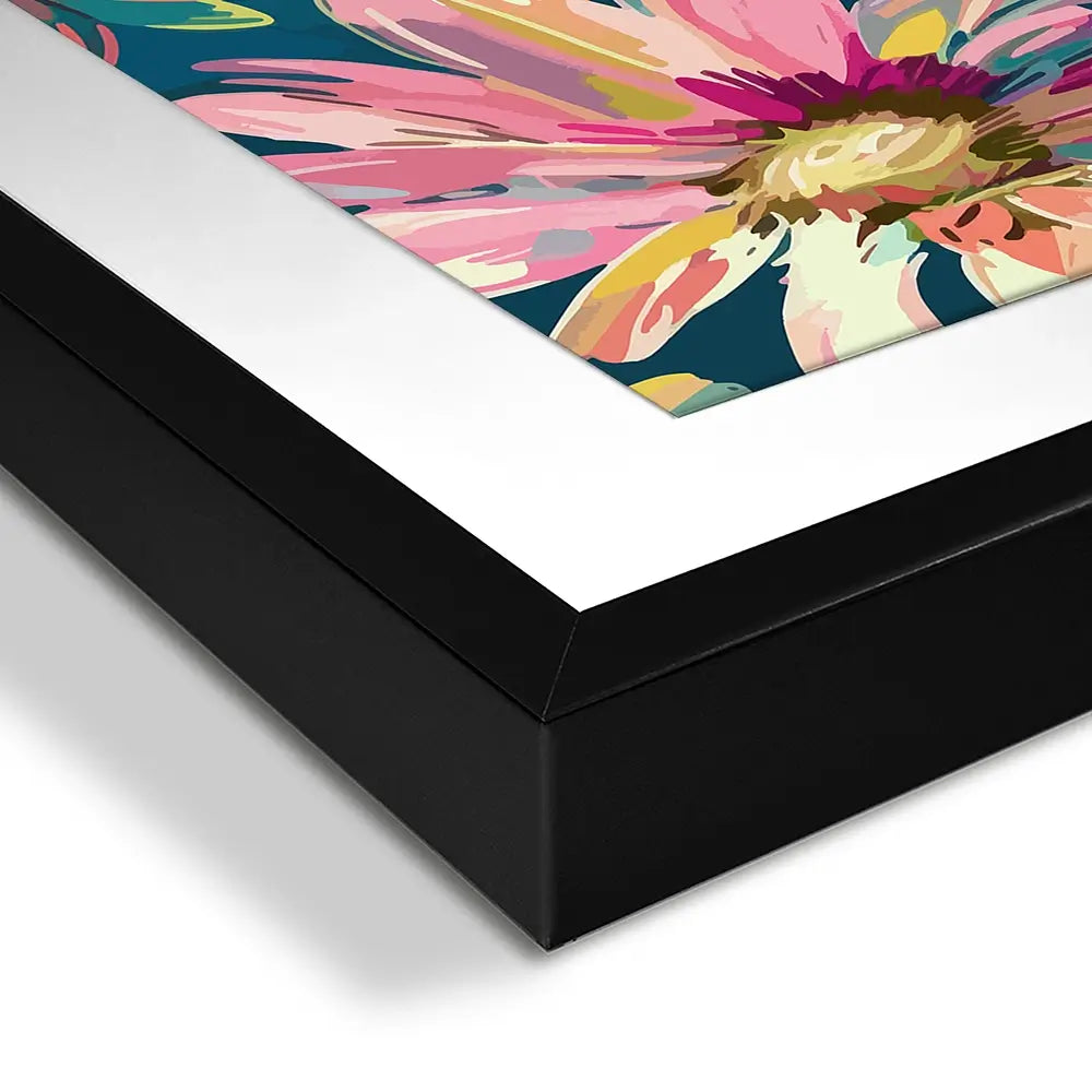 Pink Petals Square Framed Art Print Pink Petals Square Framed Art Print wall art product Art Print Shop