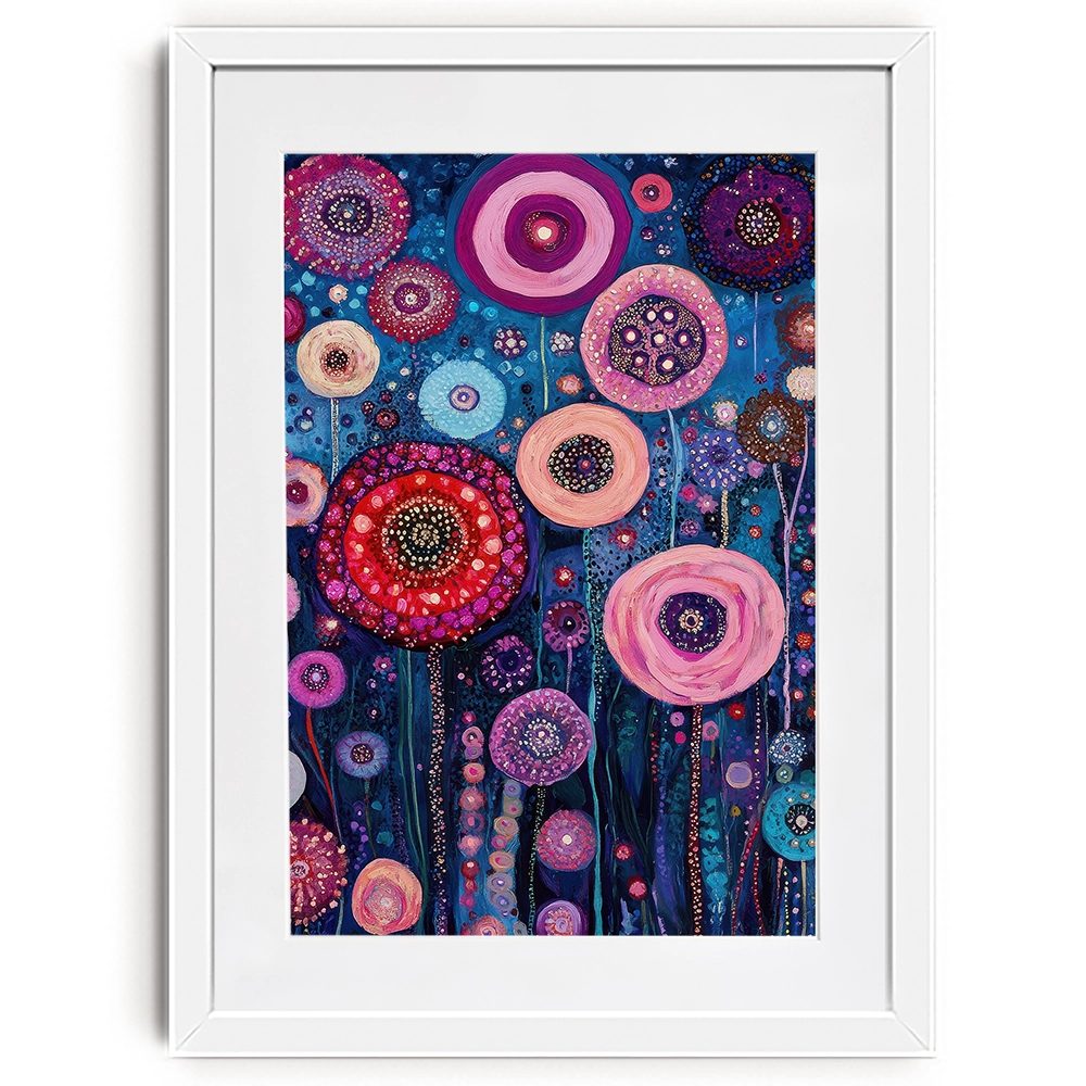 Pink Pops Framed Art Print Pink Pops Framed Art Print wall art product Tanya Ocean