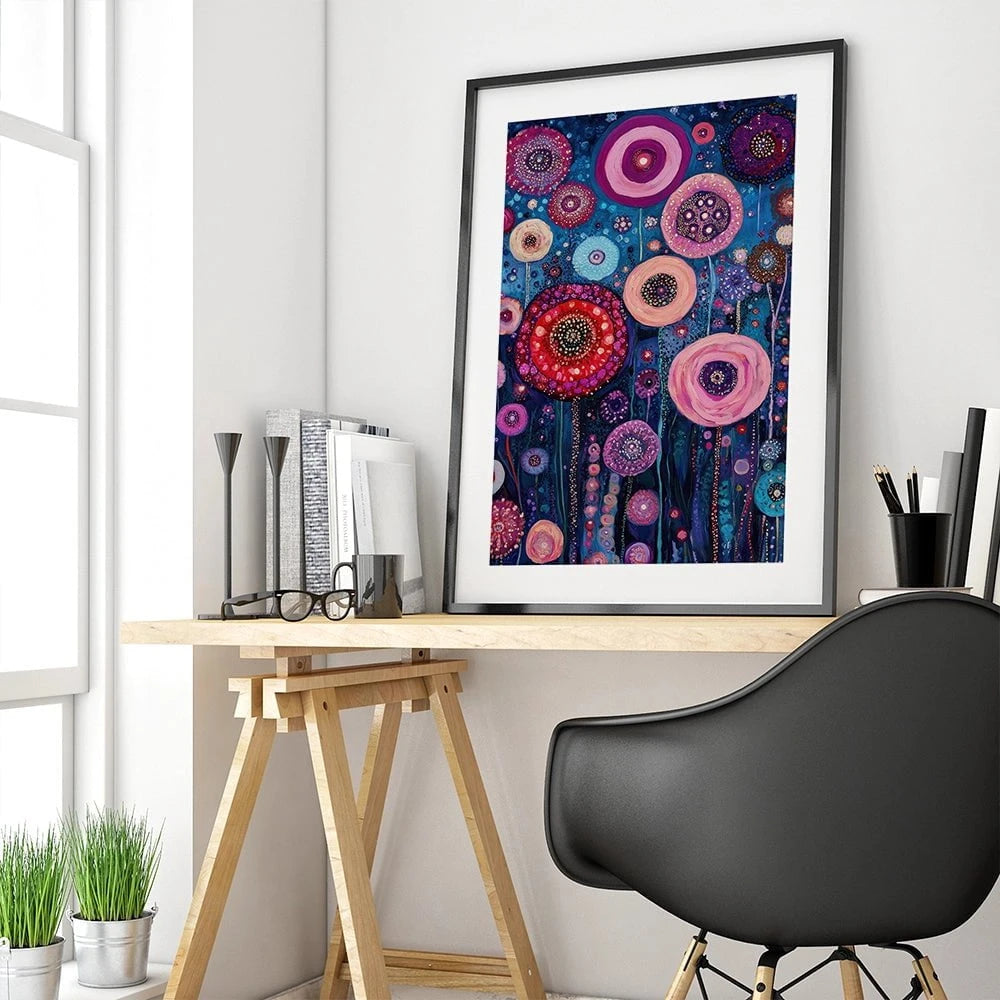 Pink Pops Framed Art Print Pink Pops Framed Art Print wall art product Tanya Ocean