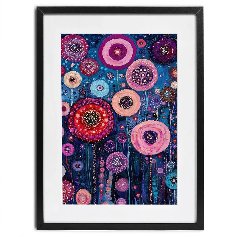 Pink Pops Framed Art Print Pink Pops Framed Art Print wall art product Tanya Ocean