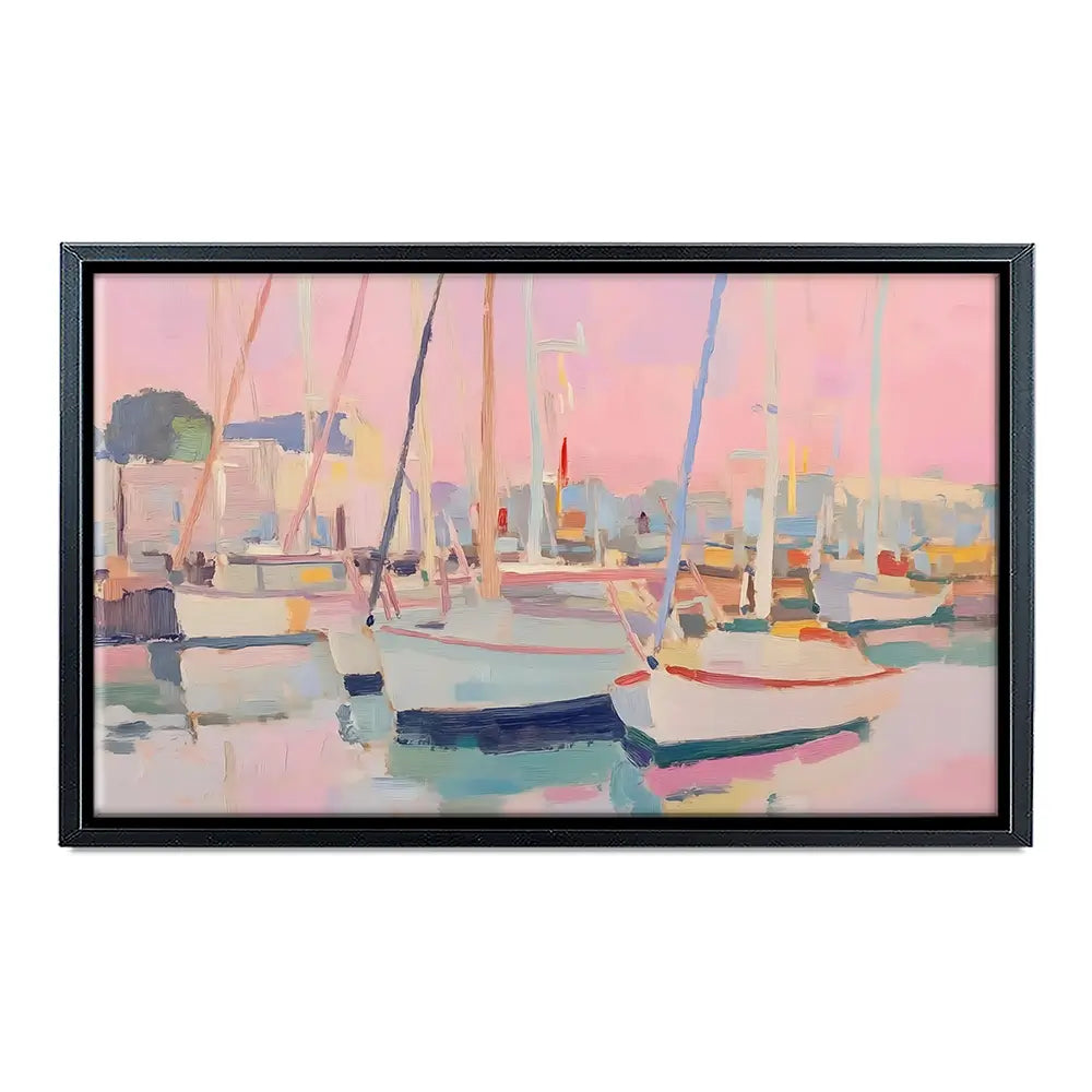 Pink Sailboat Canvas Print Pink Sailboat Canvas Print wall art product NiniArt - Independent
