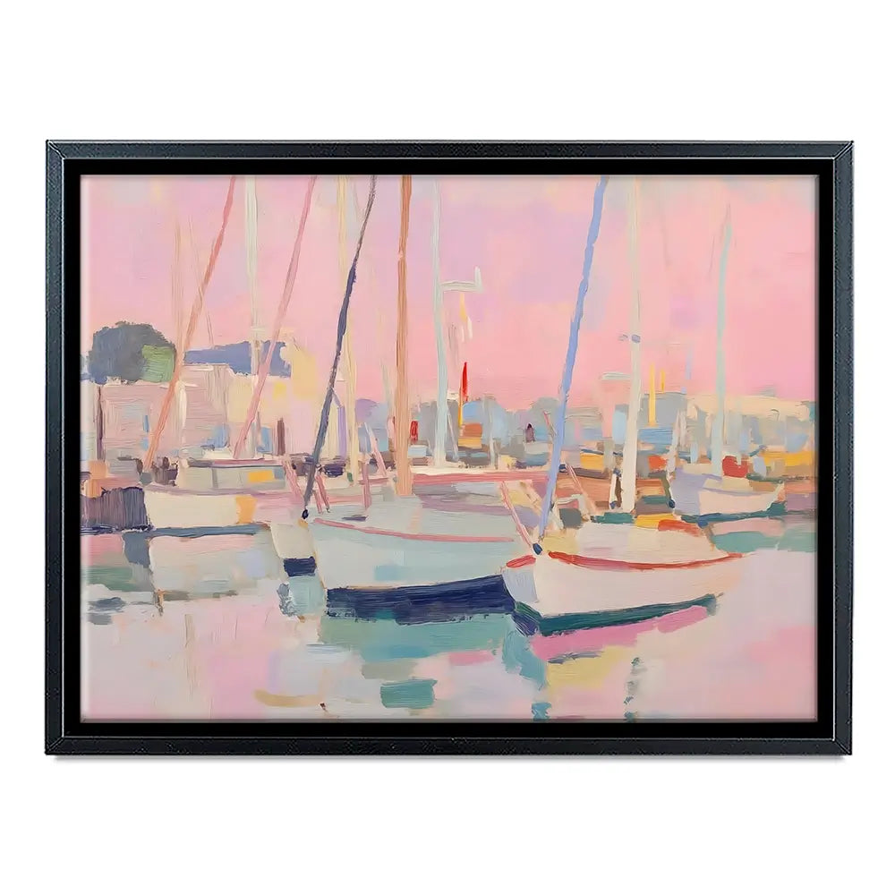 Pink Sailboat Canvas Print Pink Sailboat Canvas Print wall art product NiniArt - Independent