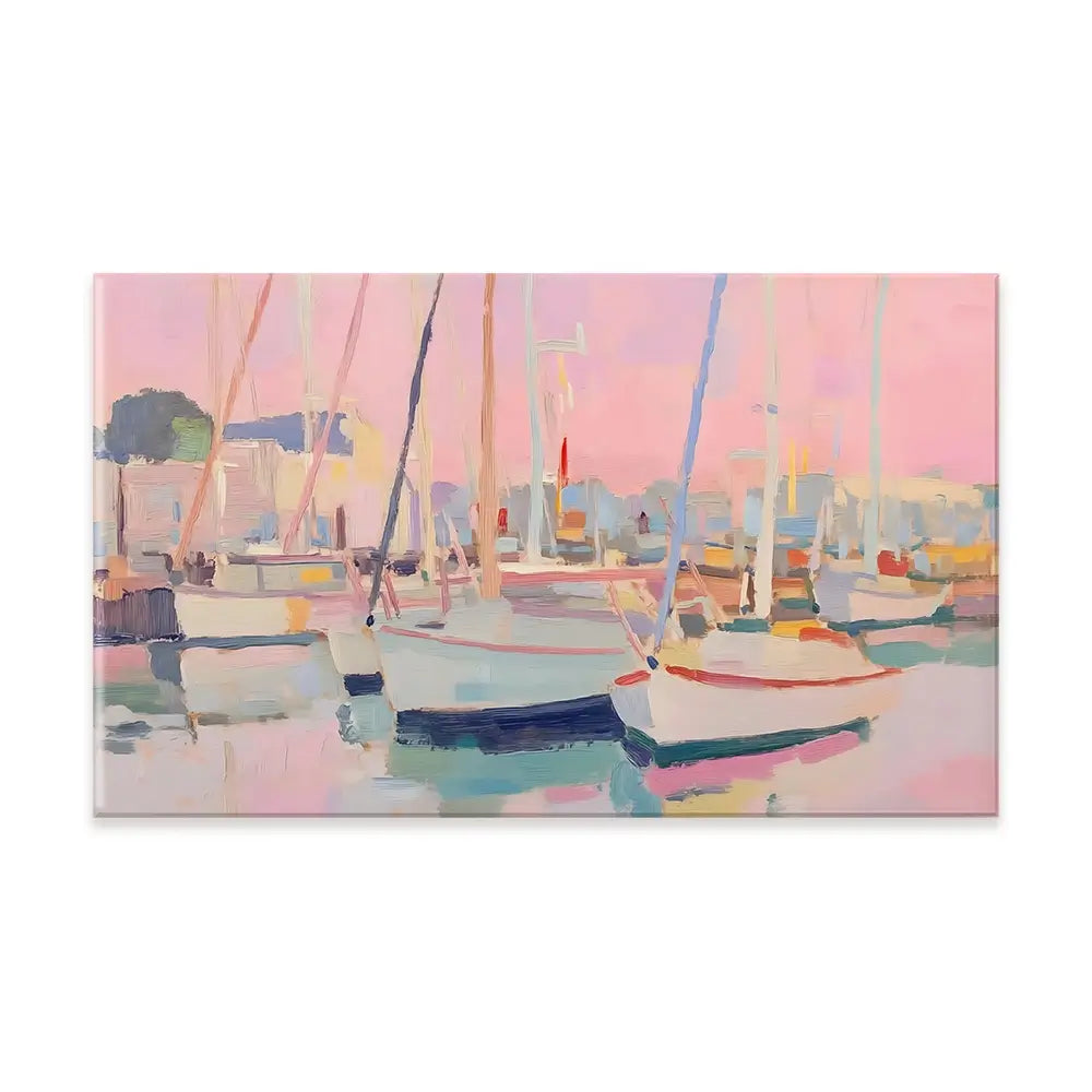 Pink Sailboat Canvas Print Pink Sailboat Canvas Print wall art product NiniArt - Independent