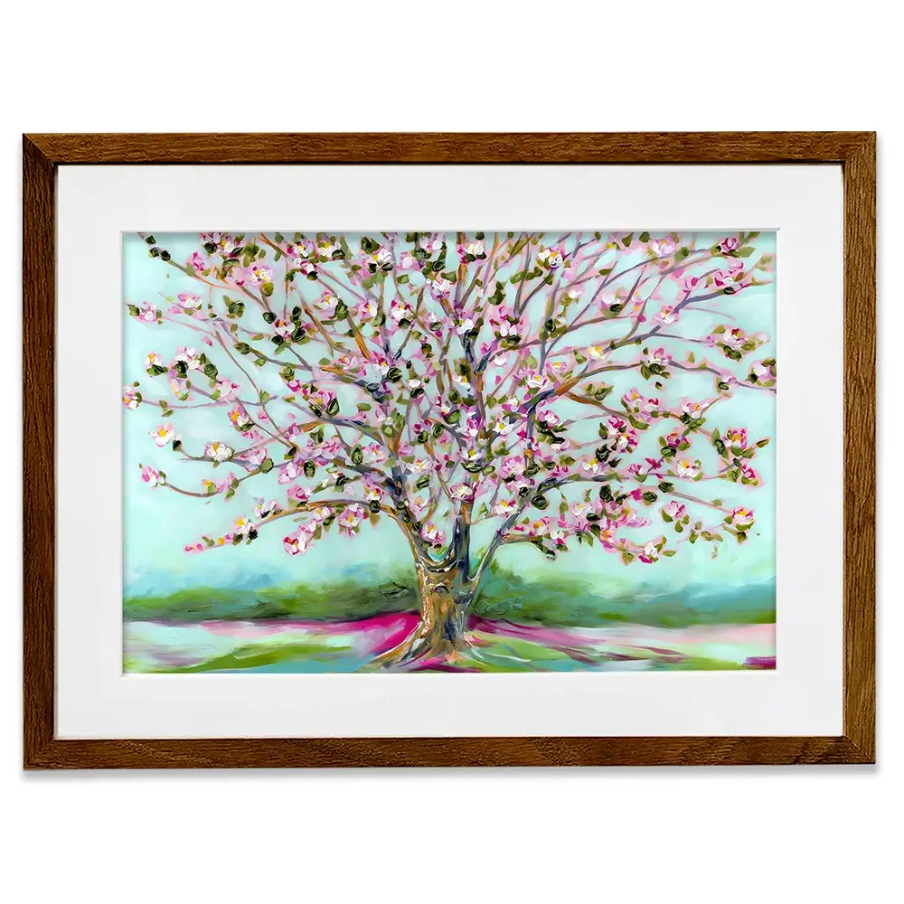Pink Shades Of Blooms Framed Art Print Pink Shades Of Blooms Framed Art Print wall art product Estelle Grengs - Independent