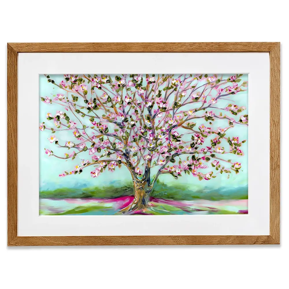 Pink Shades Of Blooms Framed Art Print Pink Shades Of Blooms Framed Art Print wall art product Estelle Grengs - Independent
