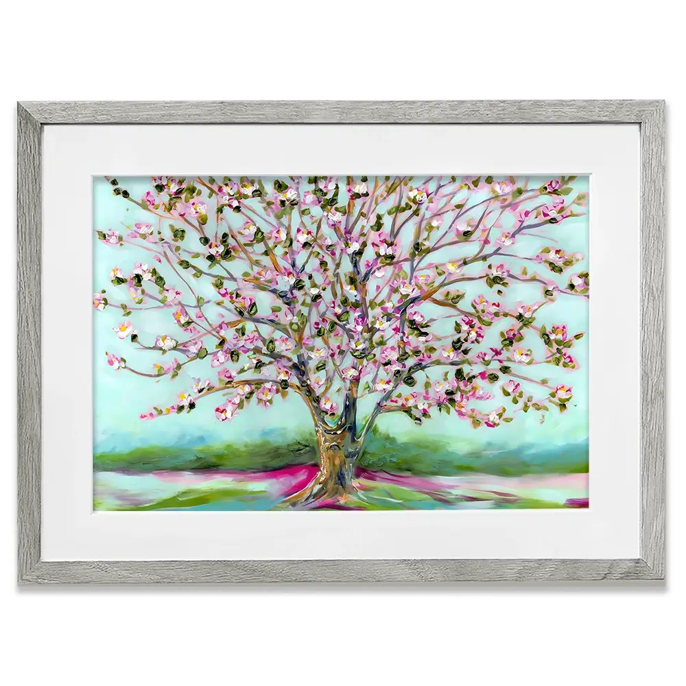 Pink Shades Of Blooms Framed Art Print Pink Shades Of Blooms Framed Art Print wall art product Estelle Grengs - Independent