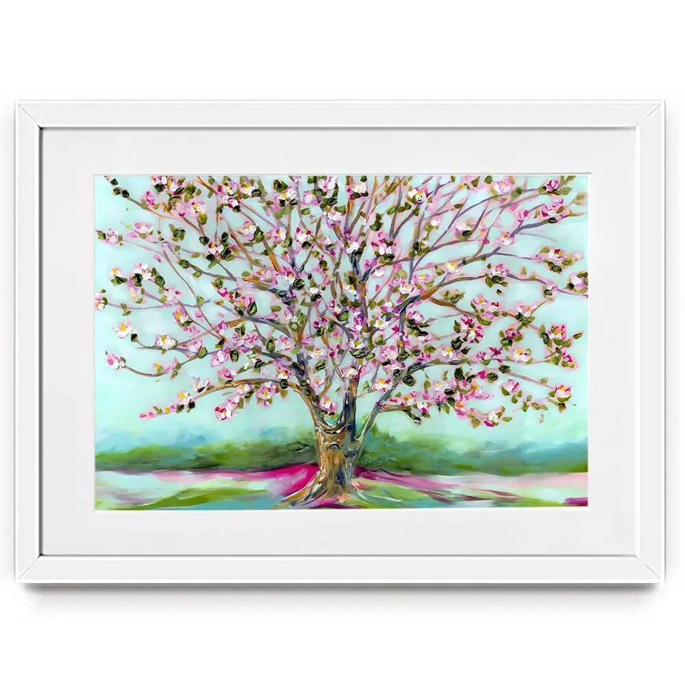 Pink Shades Of Blooms Framed Art Print Pink Shades Of Blooms Framed Art Print wall art product Estelle Grengs - Independent