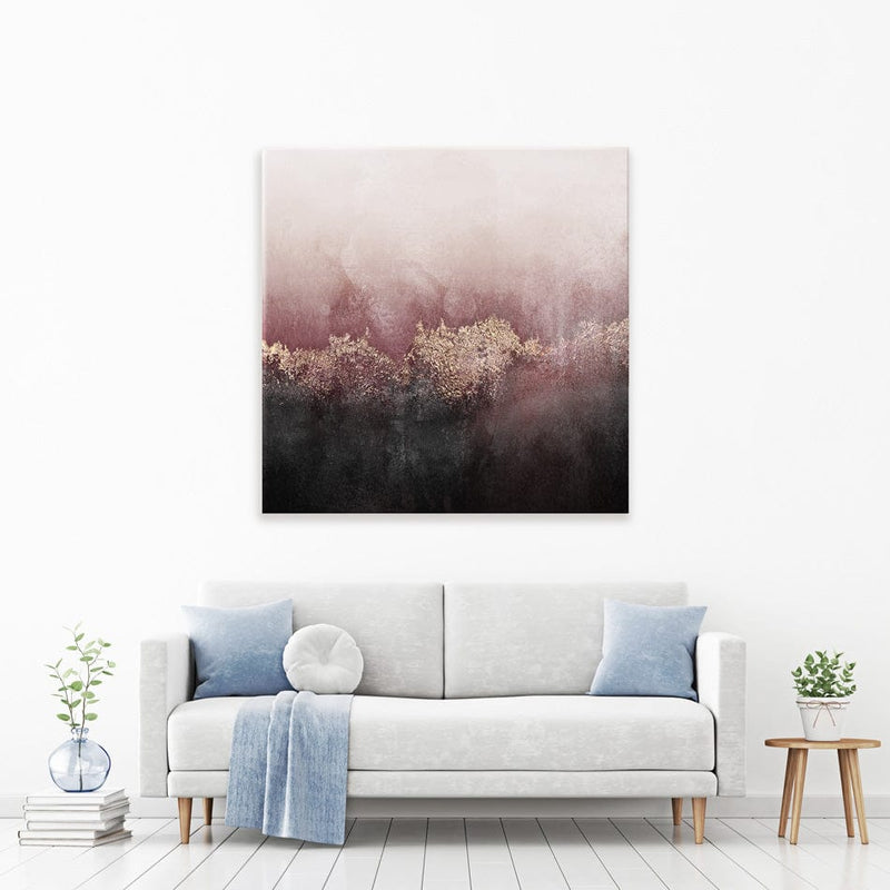 Pink Sky Square Canvas Print wall art product Elisabeth Fredriksson / Independent