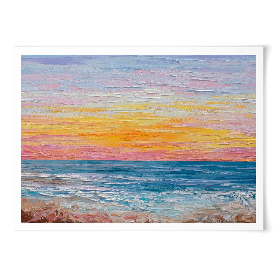 Pink Sunrise Art Print Pink Sunrise Art Print wall art product Olga Tkachyk