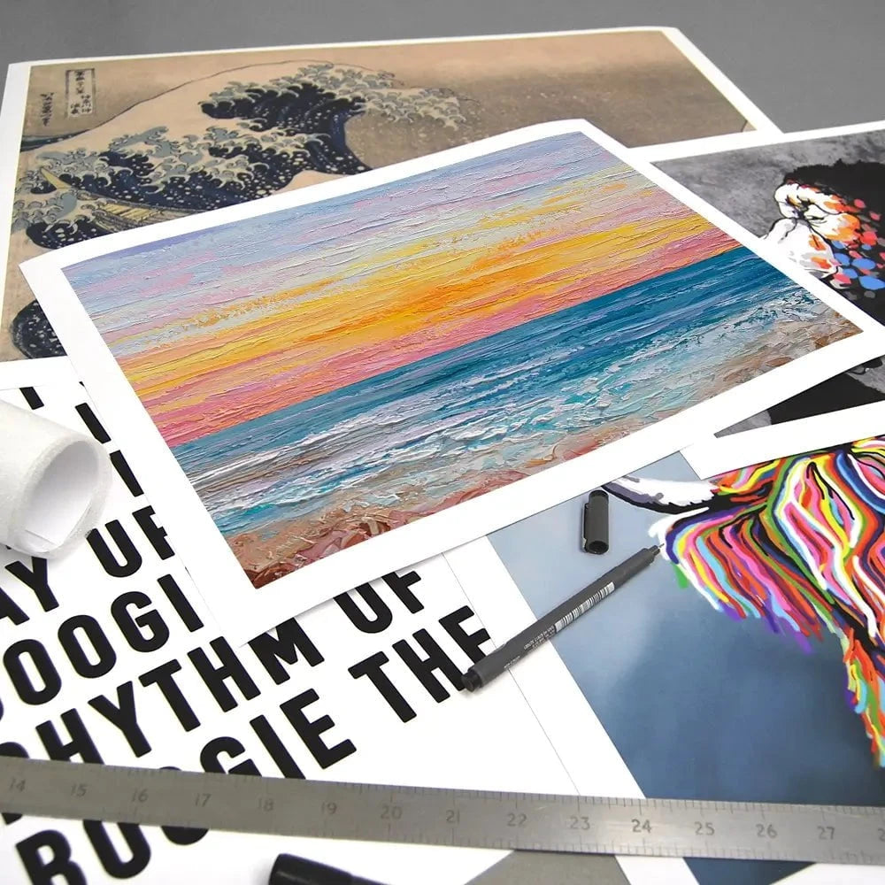 Pink Sunrise Art Print Pink Sunrise Art Print wall art product Olga Tkachyk