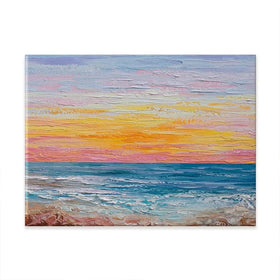 Pink Sunrise Canvas Print Pink Sunrise Canvas Print wall art product Olga Tkachyk