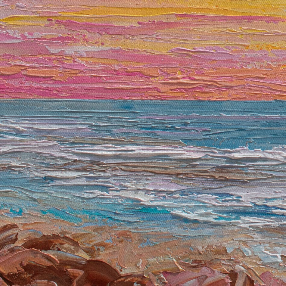Pink Sunrise Canvas Print wall art product Olga Tkachyk