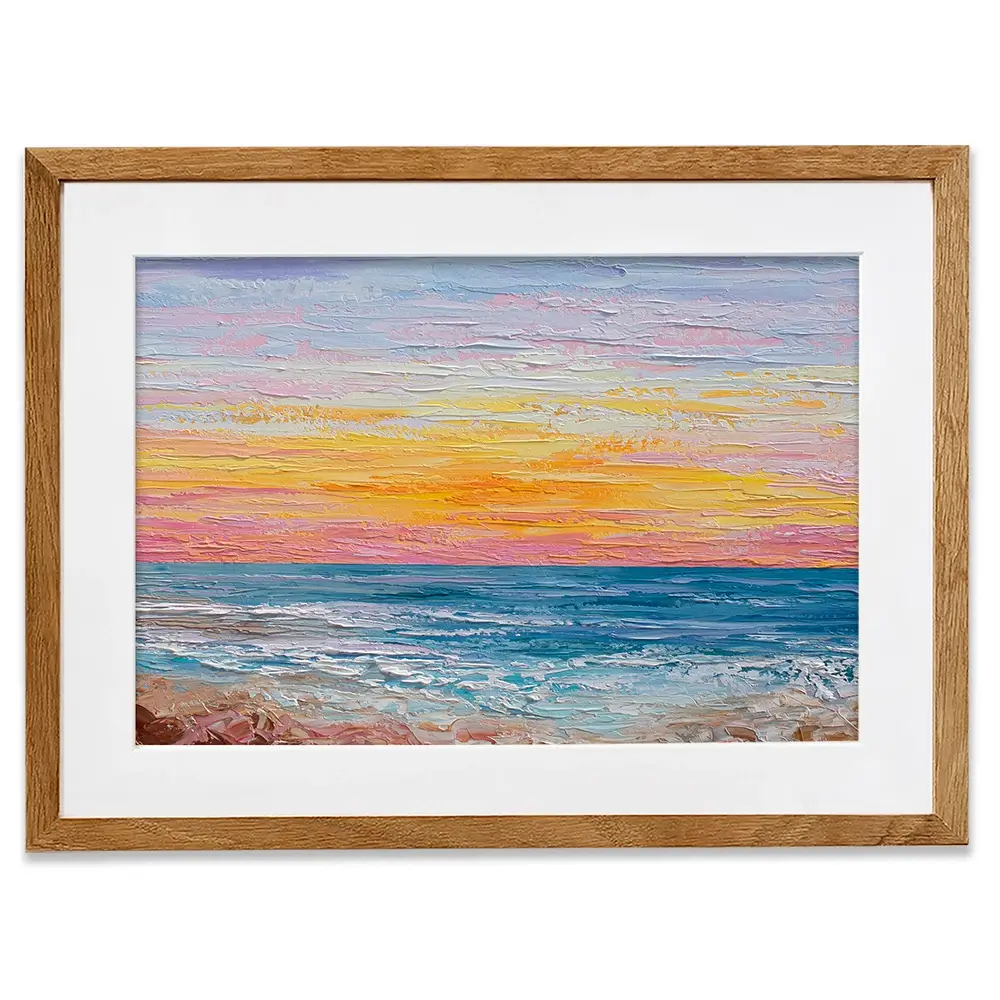 Pink Sunrise Framed Art Print Pink Sunrise Framed Art Print wall art product Olga Tkachyk