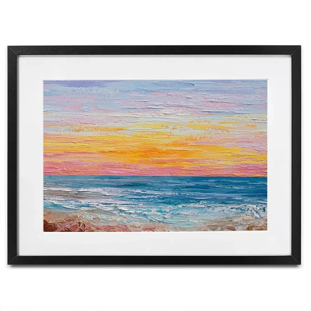 Pink Sunrise Framed Art Print Pink Sunrise Framed Art Print wall art product Olga Tkachyk