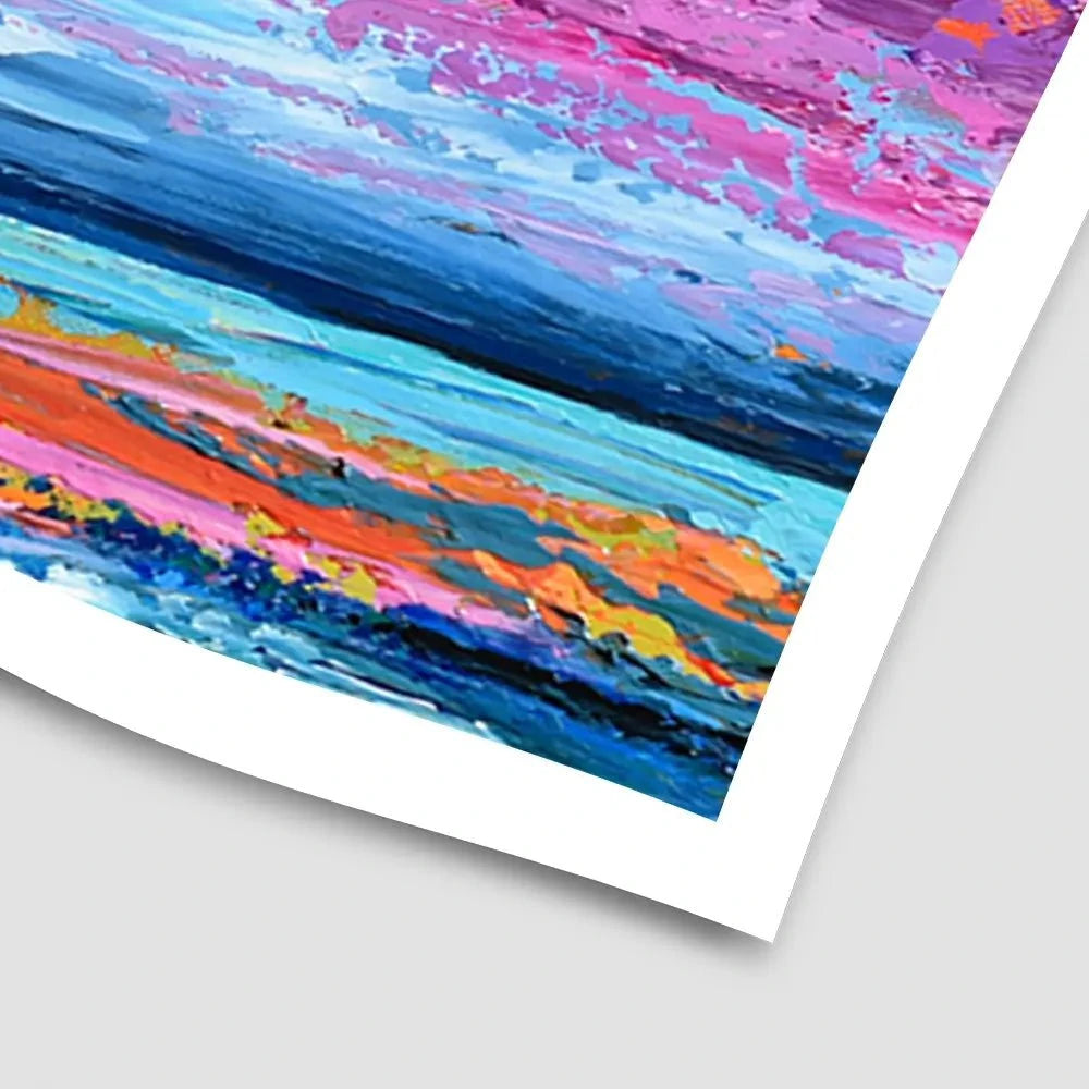 Pink Sunset Art Print Pink Sunset Art Print wall art product Olga Tkachyk
