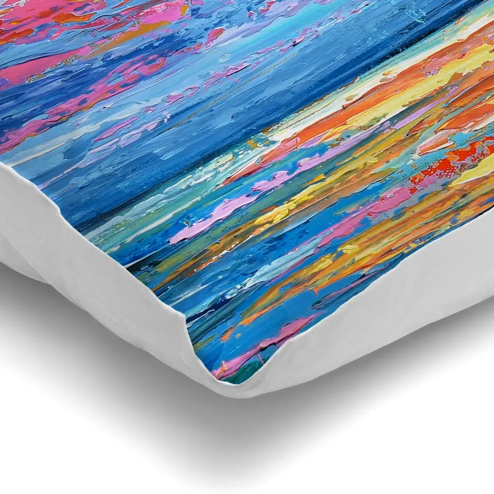 Pink Sunset Cushion Pink Sunset Cushion wall art product Olga Tkachyk