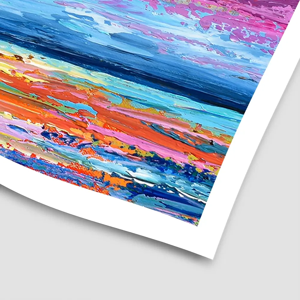 Pink Sunset Square Art Print Pink Sunset Square Art Print wall art product Olga Tkachyk