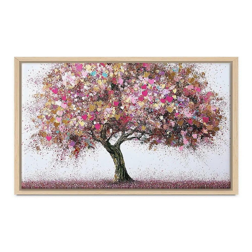 Pink Tree Of Love Canvas Print Pink Tree Of Love Canvas Print wall art product David Alexander Elder