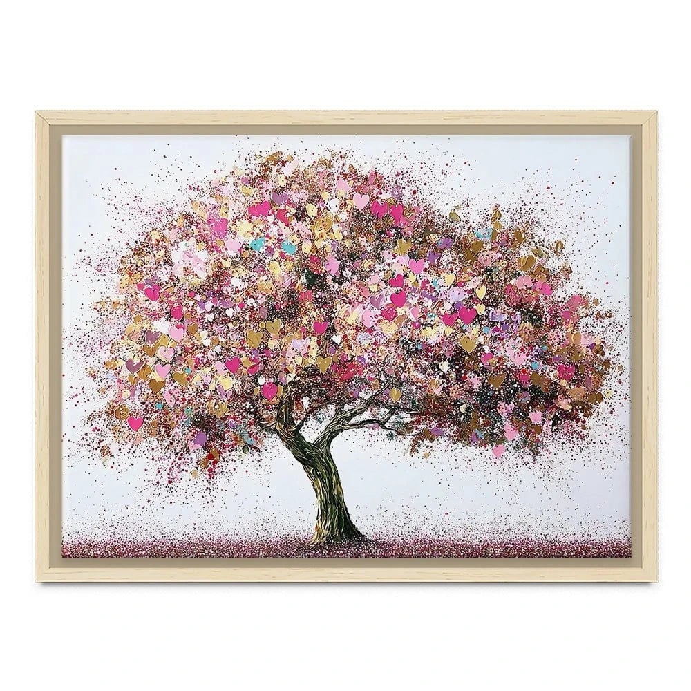Pink Tree Of Love Canvas Print Pink Tree Of Love Canvas Print wall art product David Alexander Elder