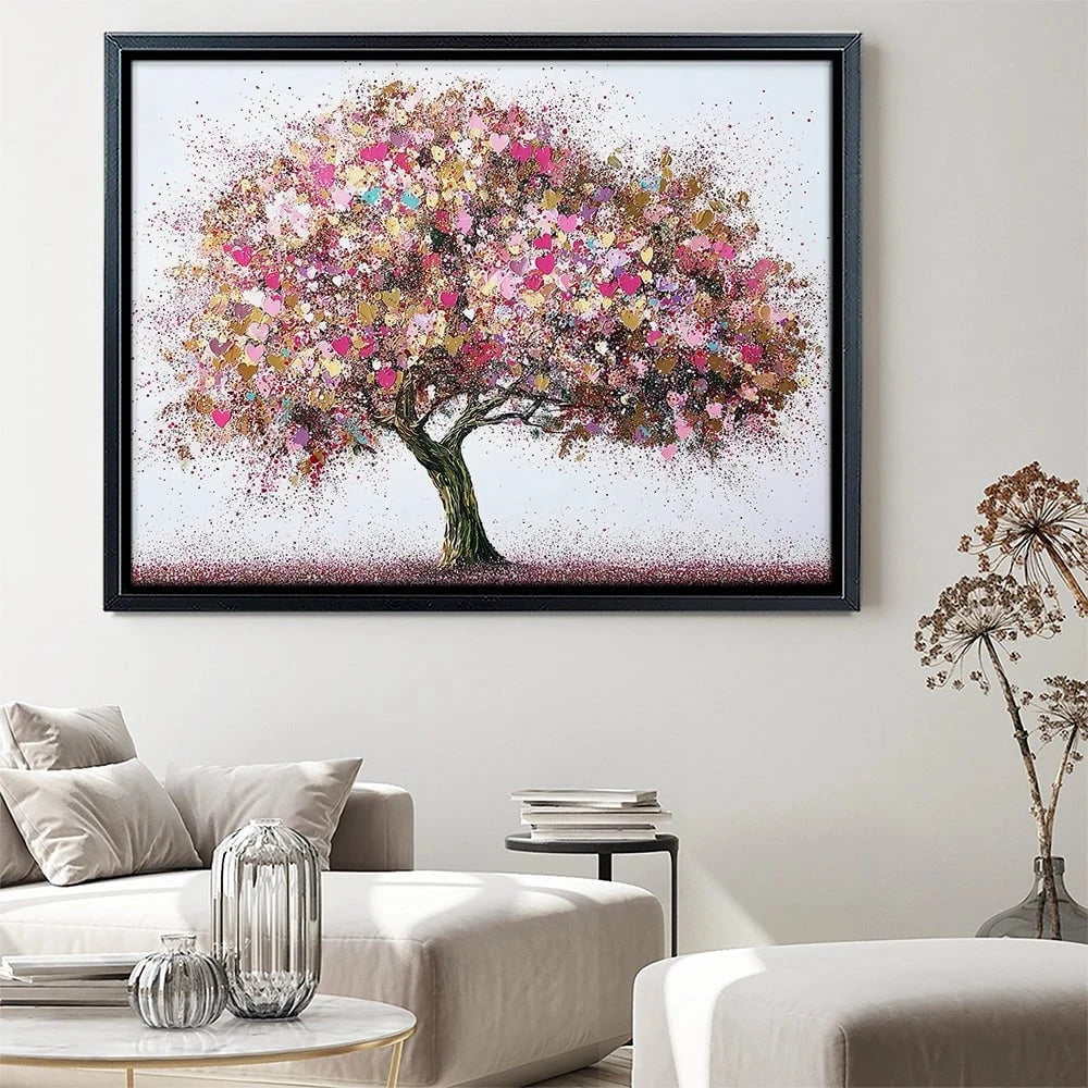 Pink Tree Of Love Canvas Print Pink Tree Of Love Canvas Print wall art product David Alexander Elder