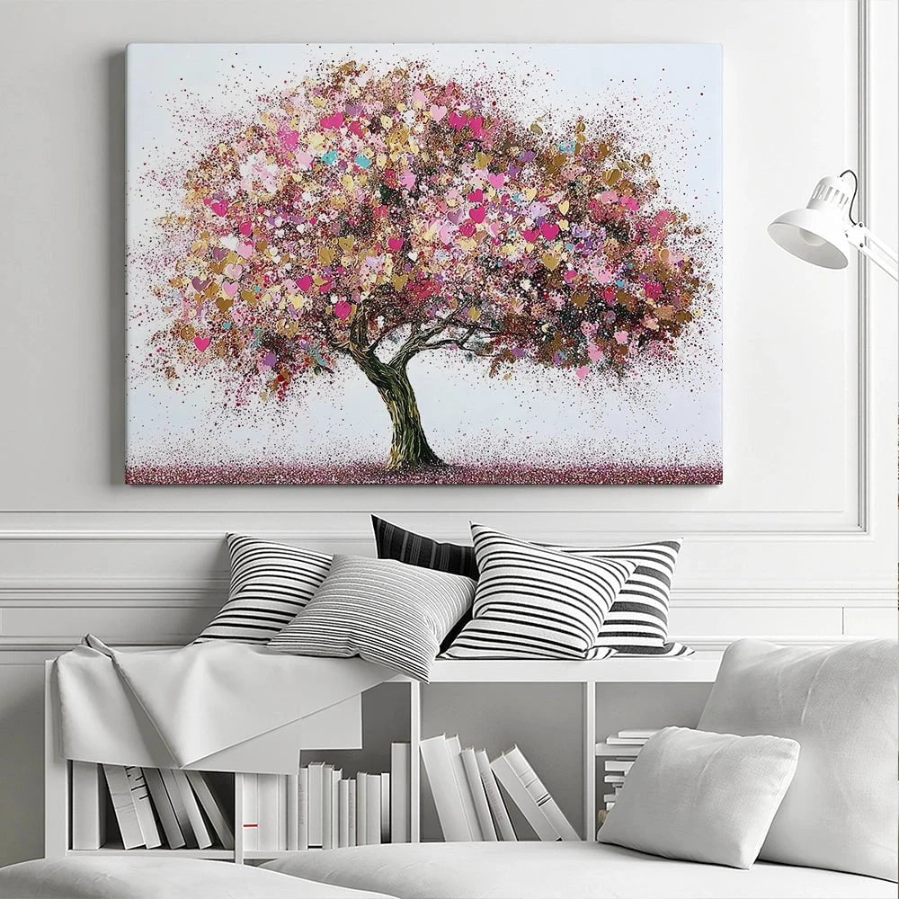 Pink Tree Of Love Canvas Print Pink Tree Of Love Canvas Print wall art product David Alexander Elder