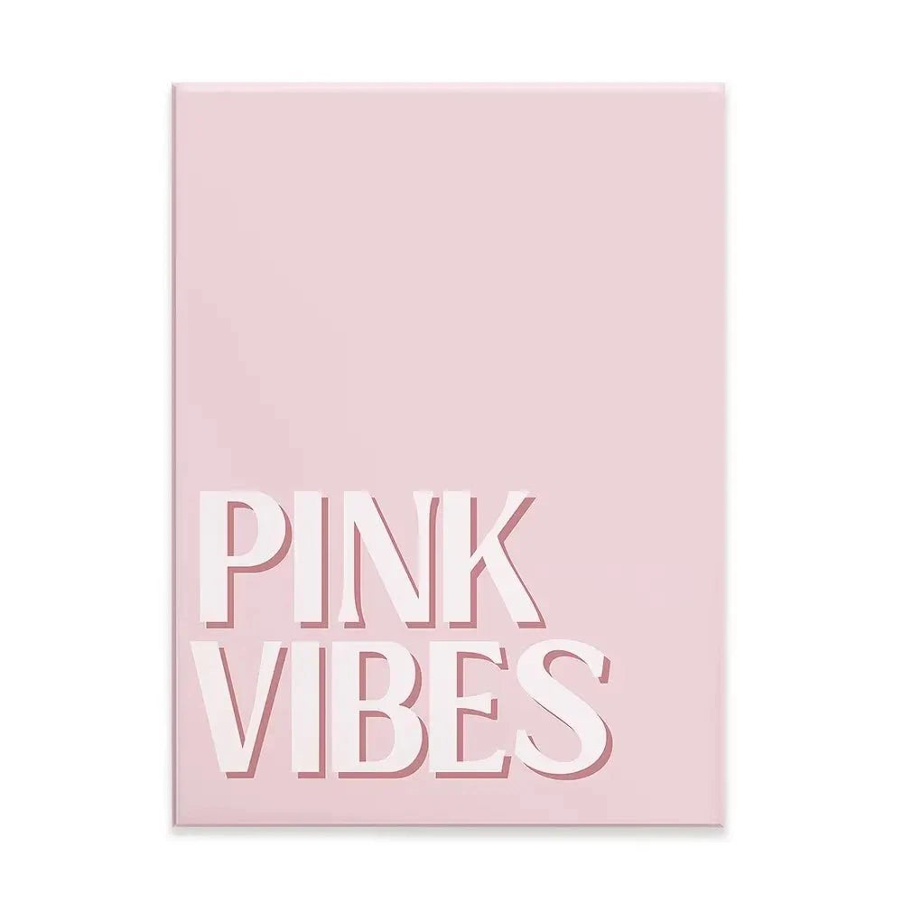 Pink Vibes Canvas Print Pink Vibes Canvas Print wall art product Art Print Shop