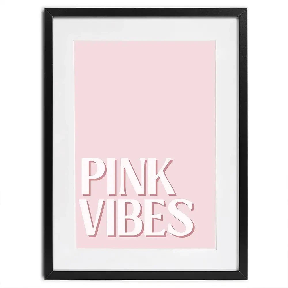 Pink Vibes Framed Art Print Pink Vibes Framed Art Print wall art product Art Print Shop