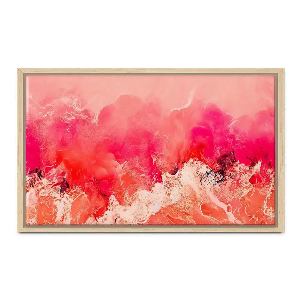 Pink Wave Canvas Print Pink Wave Canvas Print wall art product Treechild