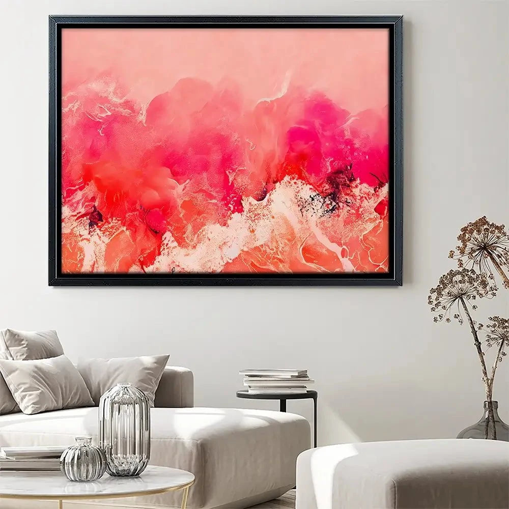 Pink Wave Canvas Print Pink Wave Canvas Print wall art product Treechild