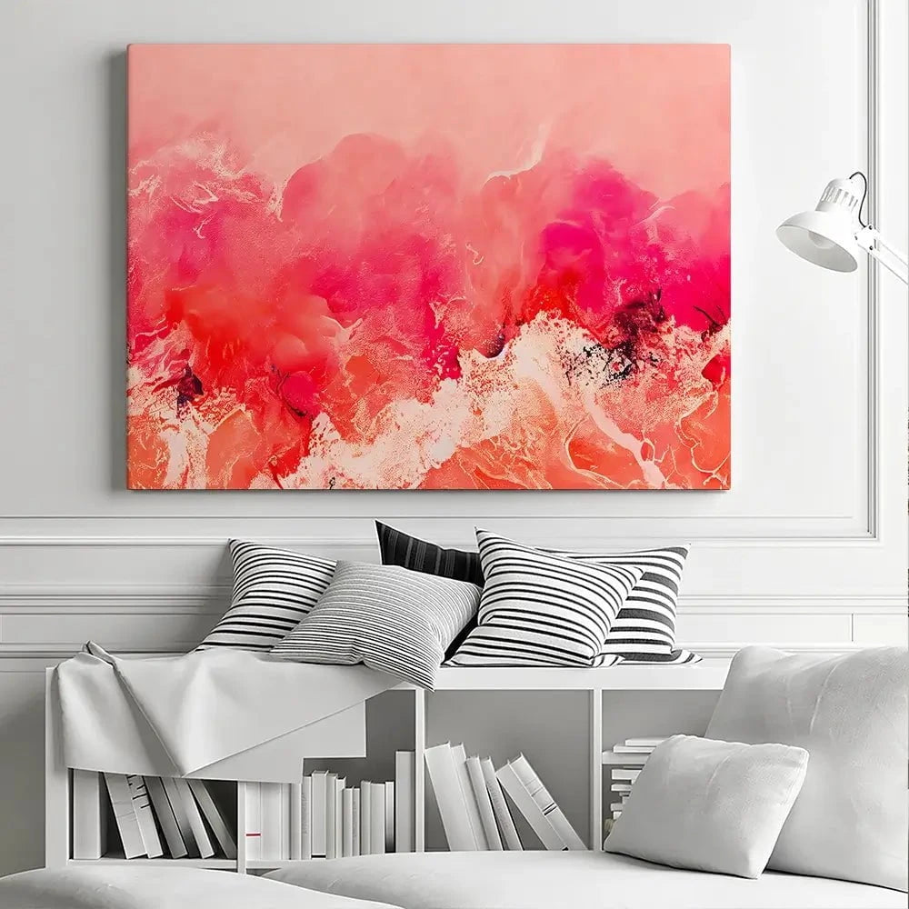 Pink Wave Canvas Print Pink Wave Canvas Print wall art product Treechild