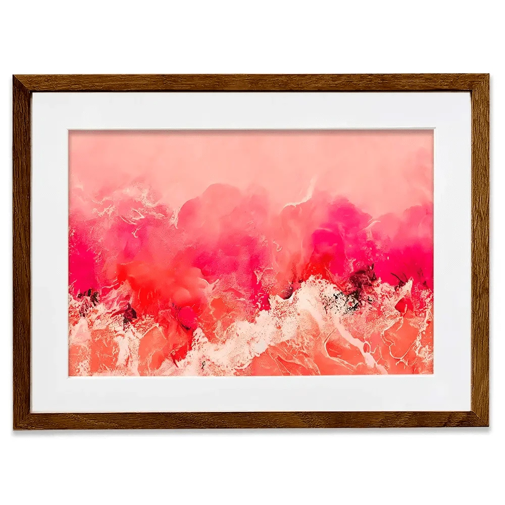 Pink Wave Framed Art Print Pink Wave Framed Art Print wall art product Treechild