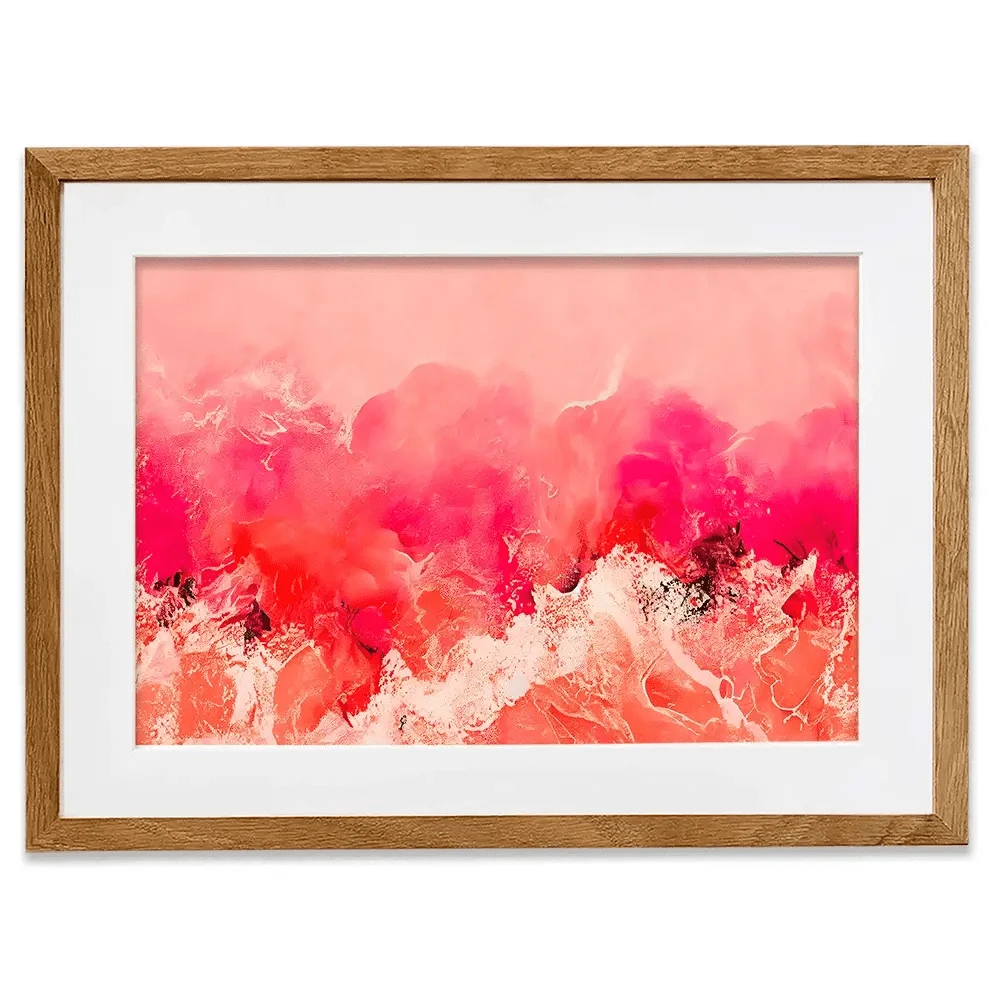 Pink Wave Framed Art Print Pink Wave Framed Art Print wall art product Treechild