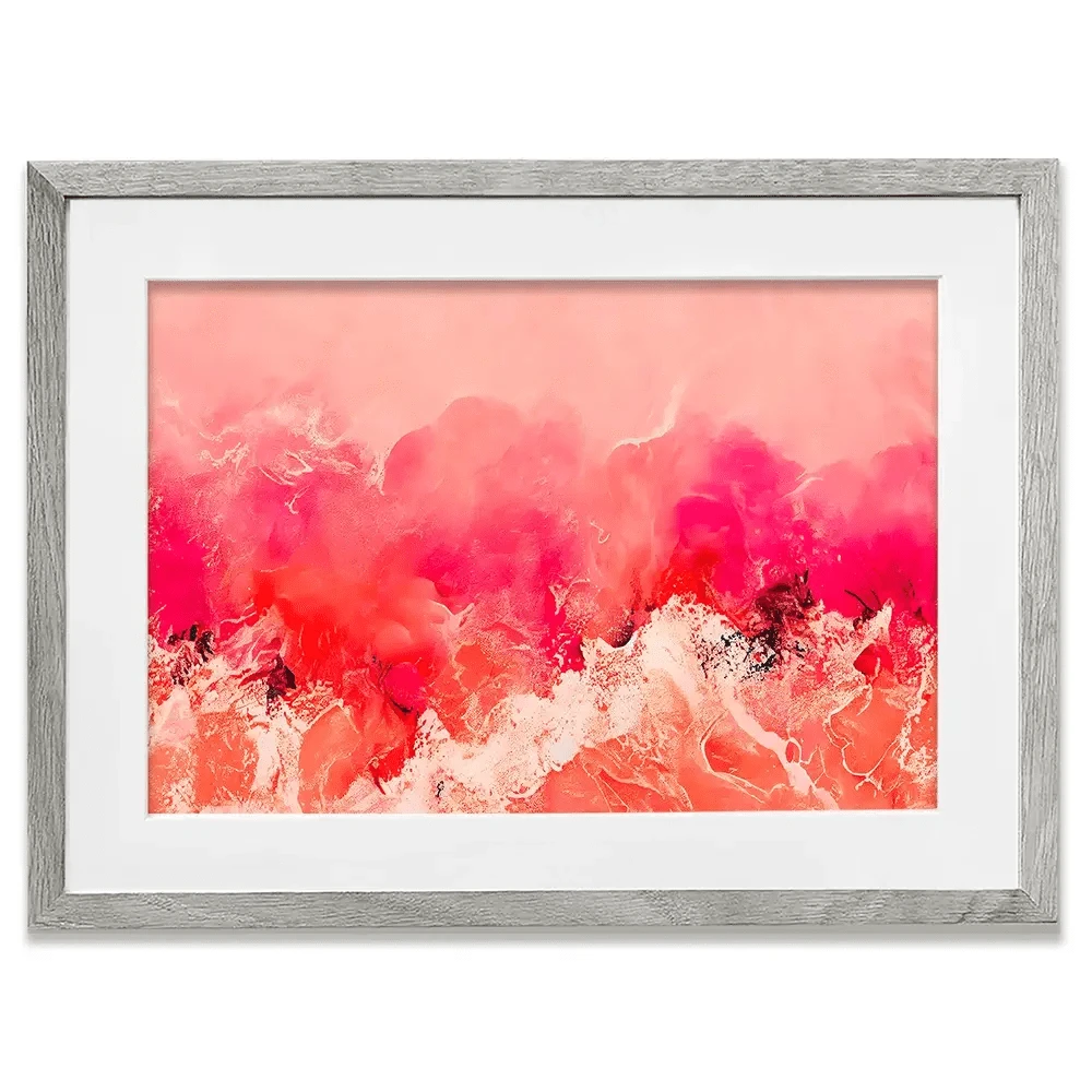 Pink Wave Framed Art Print Pink Wave Framed Art Print wall art product Treechild