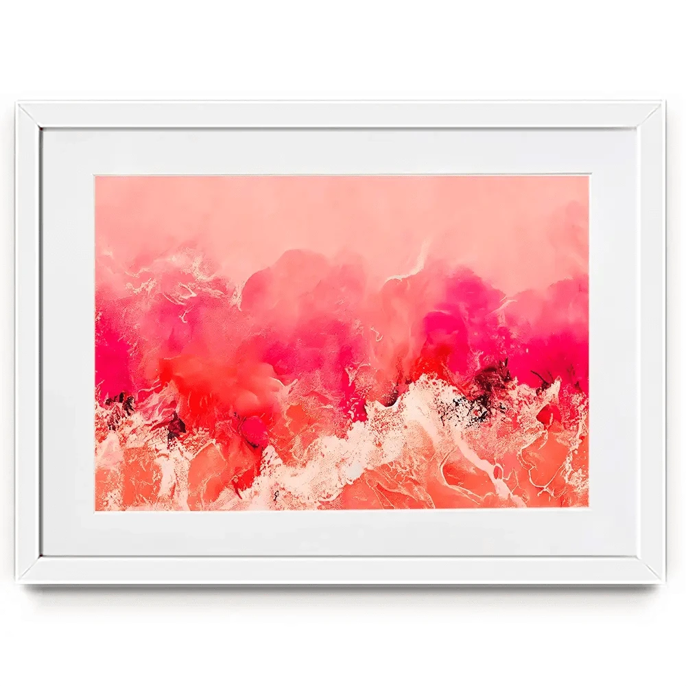 Pink Wave Framed Art Print Pink Wave Framed Art Print wall art product Treechild