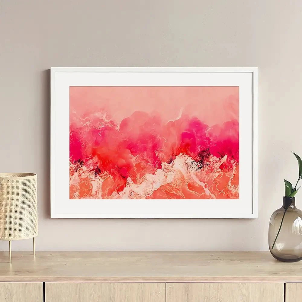 Pink Wave Framed Art Print Pink Wave Framed Art Print wall art product Treechild