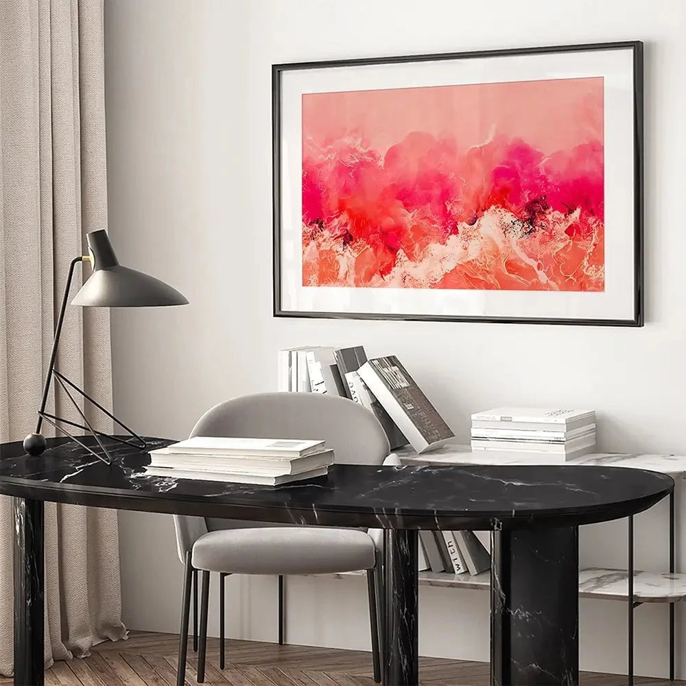 Pink Wave Framed Art Print Pink Wave Framed Art Print wall art product Treechild