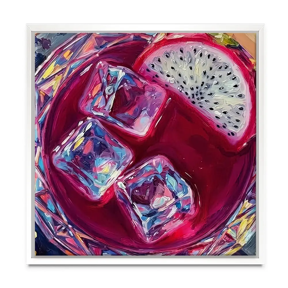 Pitaya Cocktail Square Canvas Print Pitaya Cocktail Square Canvas Print wall art product David Alexander Elder