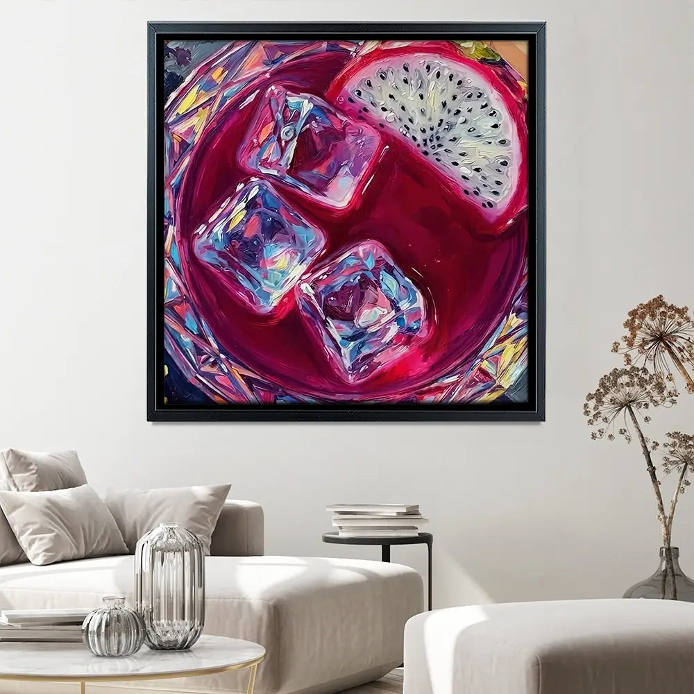 Pitaya Cocktail Square Canvas Print Pitaya Cocktail Square Canvas Print wall art product David Alexander Elder