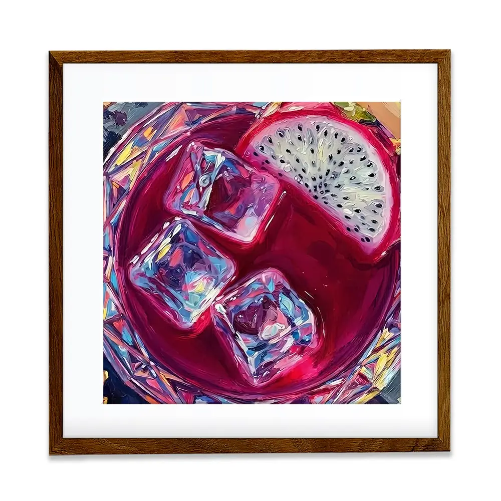 Pitaya Cocktail Square Framed Art Print Pitaya Cocktail Square Framed Art Print wall art product David Alexander Elder