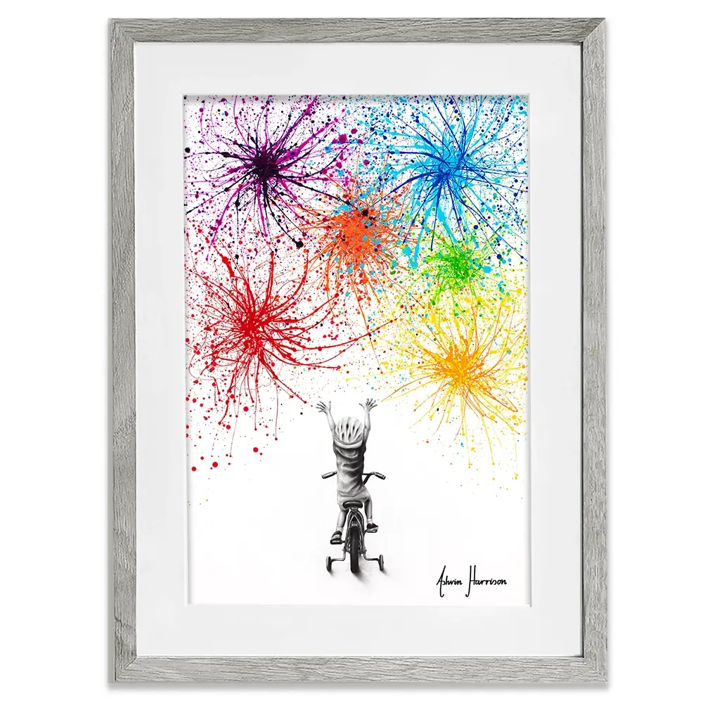 Playful Celebration Framed Art Print Playful Celebration Framed Art Print wall art product Ashvin Harrison
