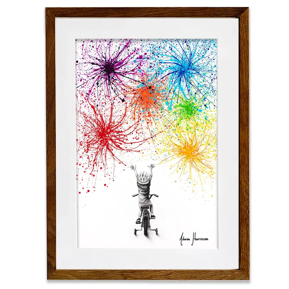 Playful Celebration Framed Art Print Playful Celebration Framed Art Print wall art product Ashvin Harrison