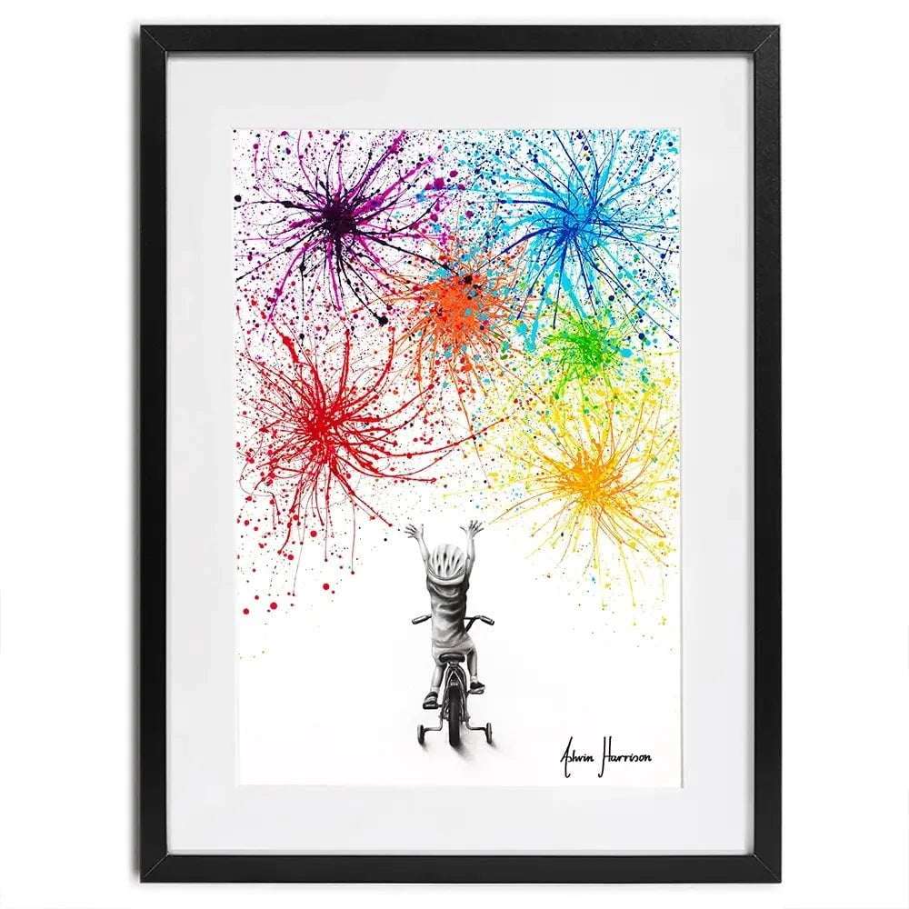 Playful Celebration Framed Art Print Playful Celebration Framed Art Print wall art product Ashvin Harrison